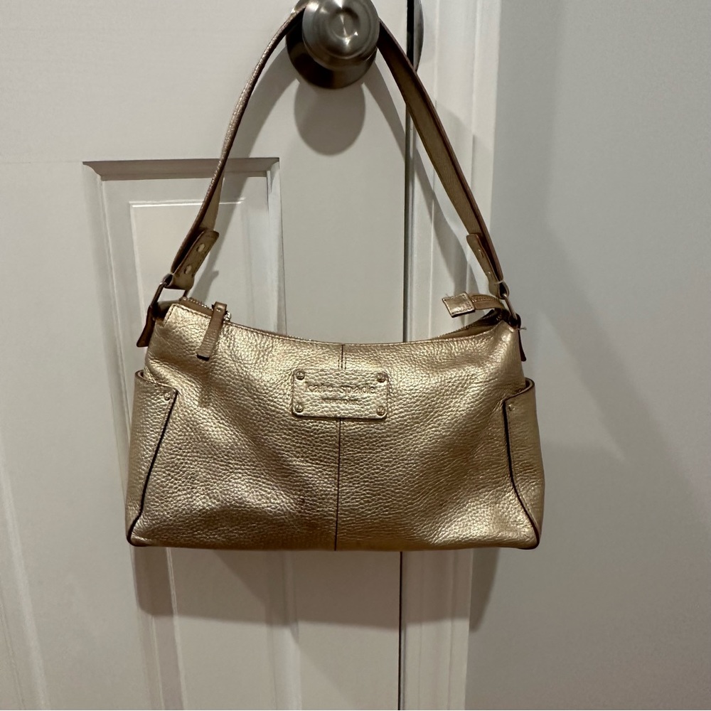 Kate Spade Gold Leather Shoulder Bag